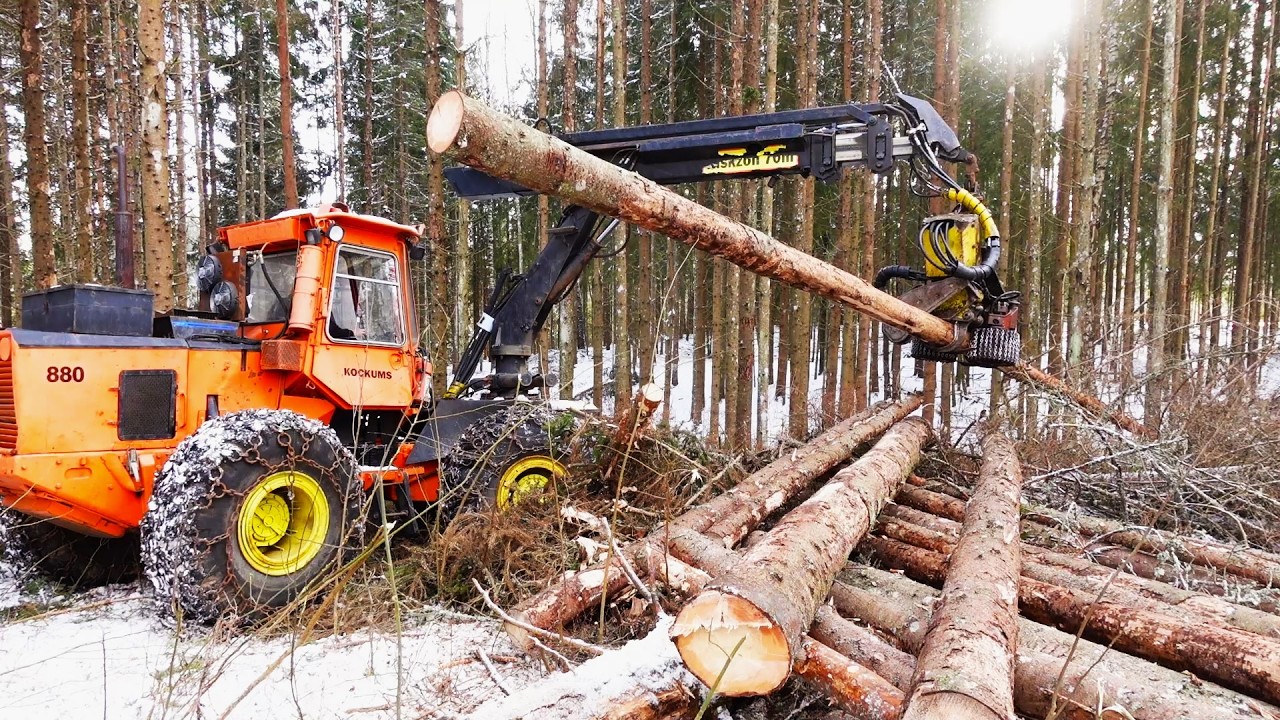 This Rare Tree Harvester Still Cuts - Kockums 880