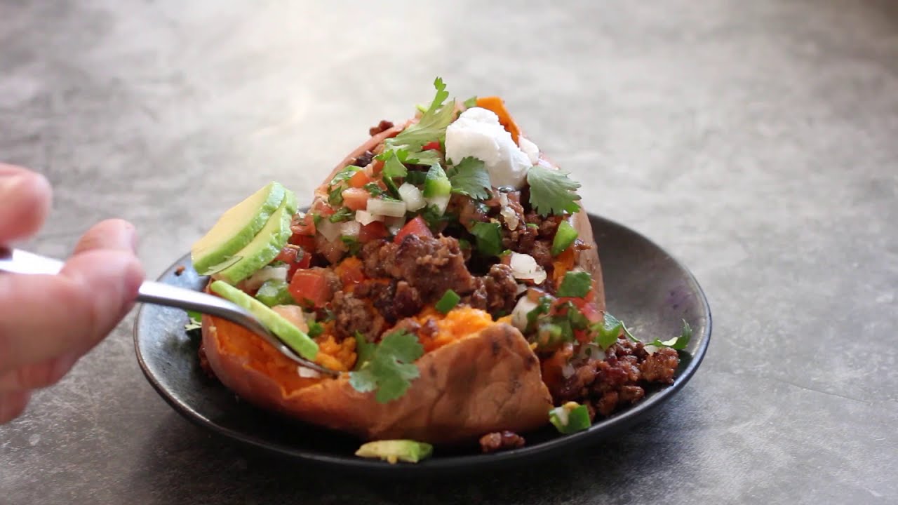Taco Stuffed Sweet Potatoes