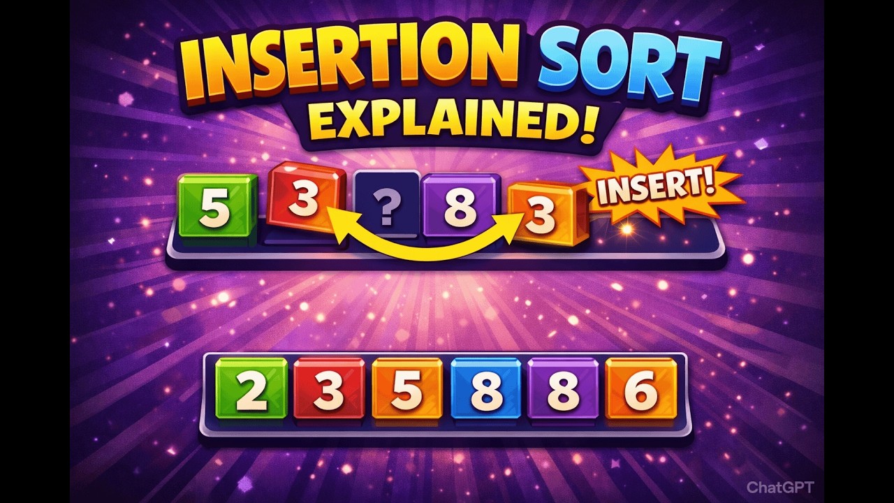 Insertion Sort Algorithm | Time & Space Complexity