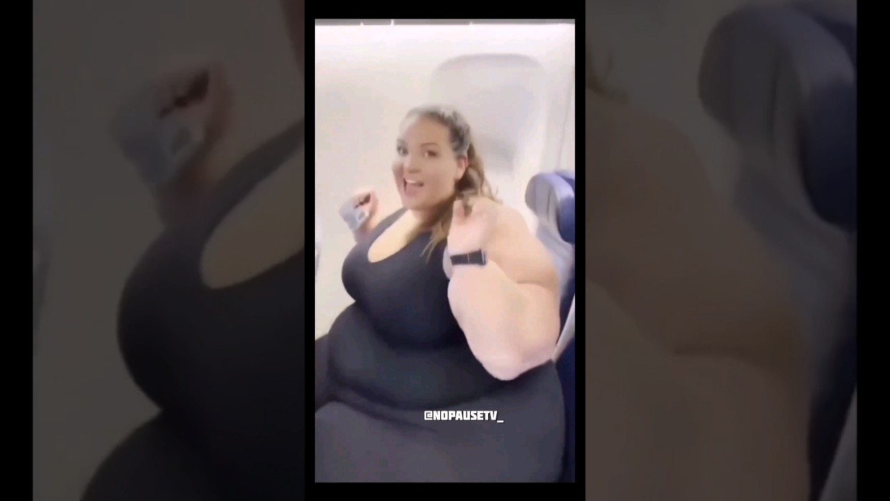 Fat Woman in Airplane 🤣 