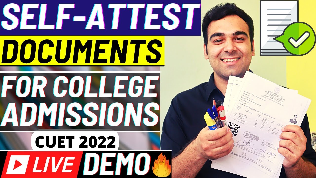 (Live Demo) How to Self-Attest Documents for Delhi University Admissions | Must Watch CUET Aspirants
