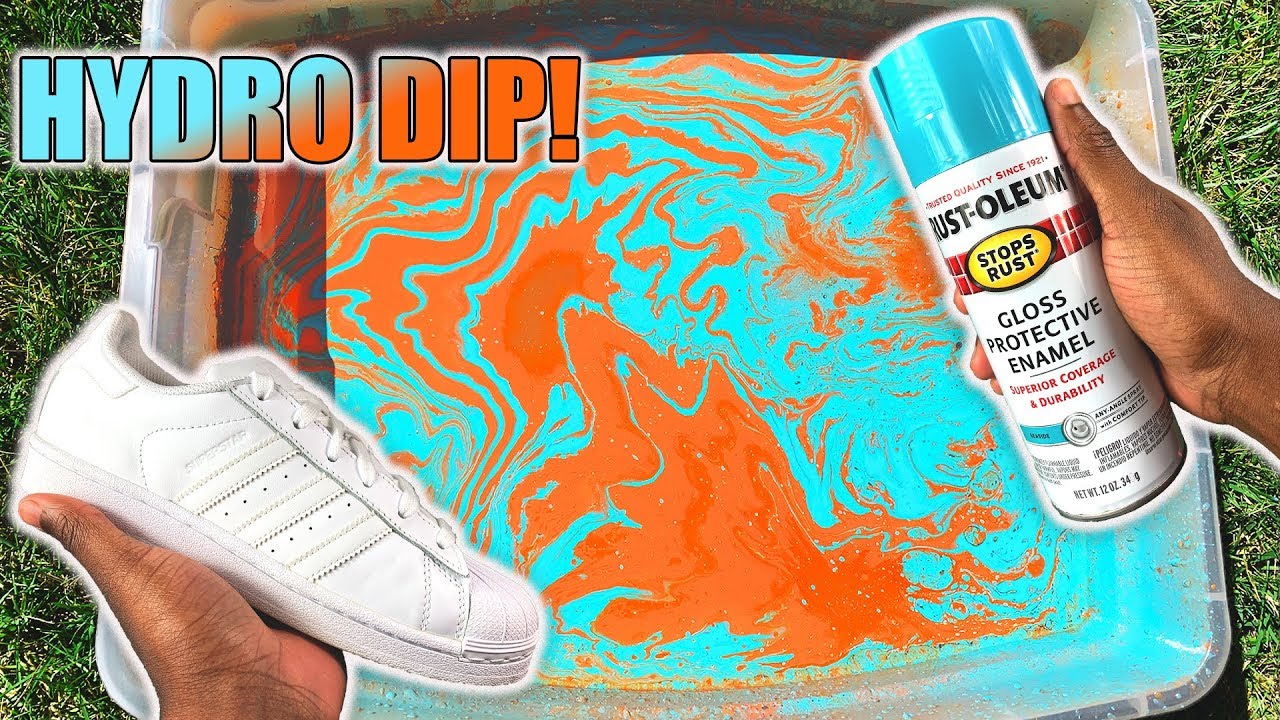Hydro Dipping ADIDAS Shoes!!