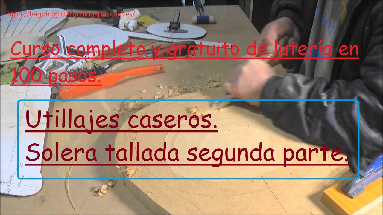 Construcción de guitarras. Solera tallada segunda parte.