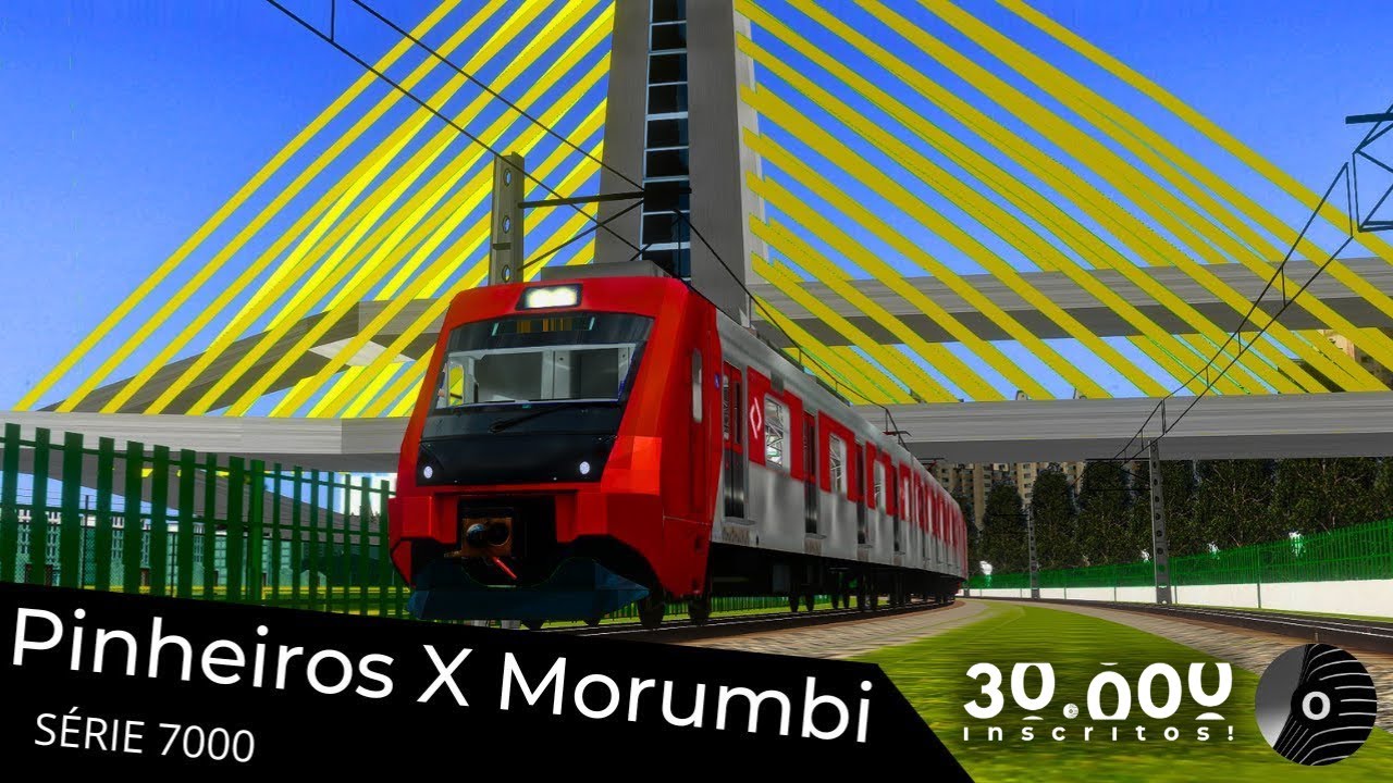OpenBVE - PINHEIROS x MORUMBI com o TUE SÉRIE 7000! Linha 9 Esmeralda
