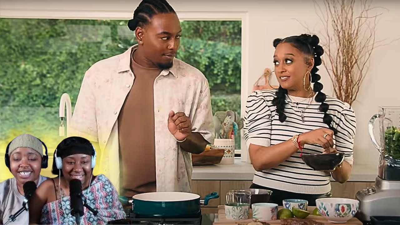 Tia Mowry Steak Cooking Challenge with Terrell Grice | REACTION