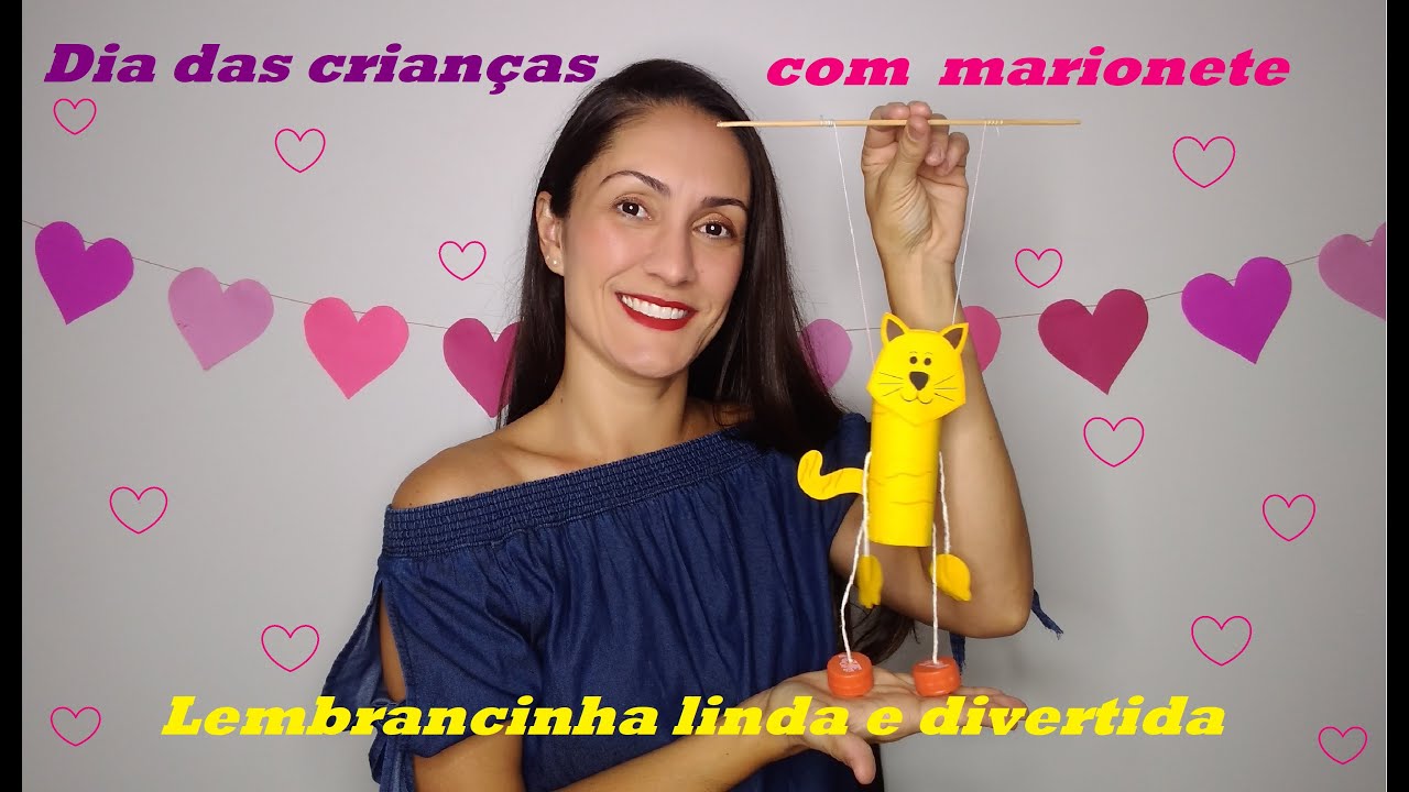 Dia das crianças com marionete