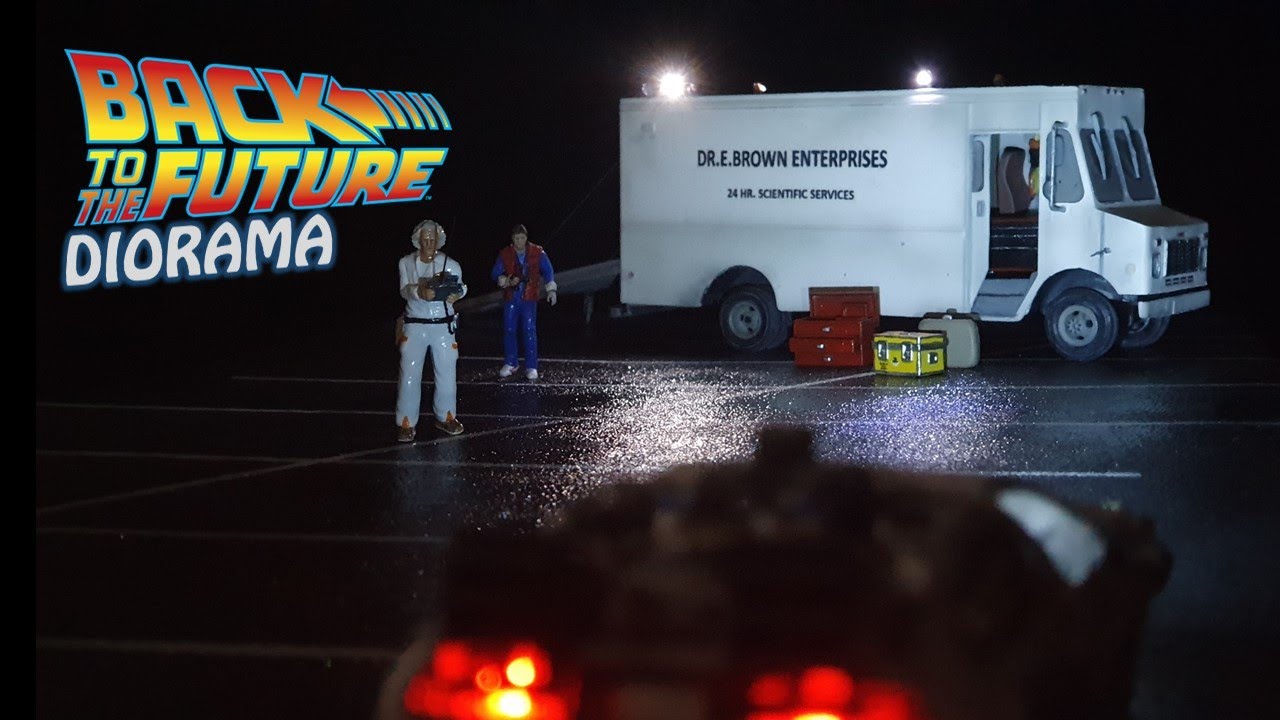 Back to the Future - DeLorean Scene | Diorama