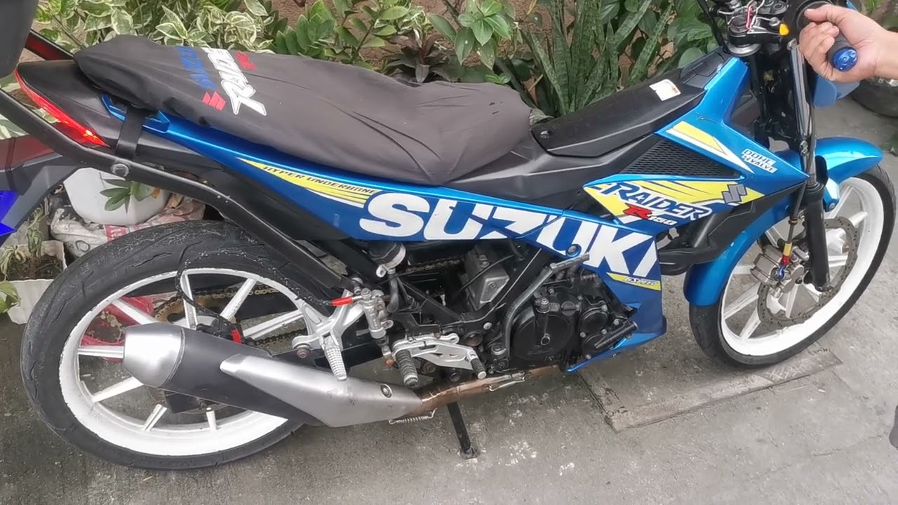 raider 150 fi soundcheck with 51mm elbow and stock canister (not kalkal)