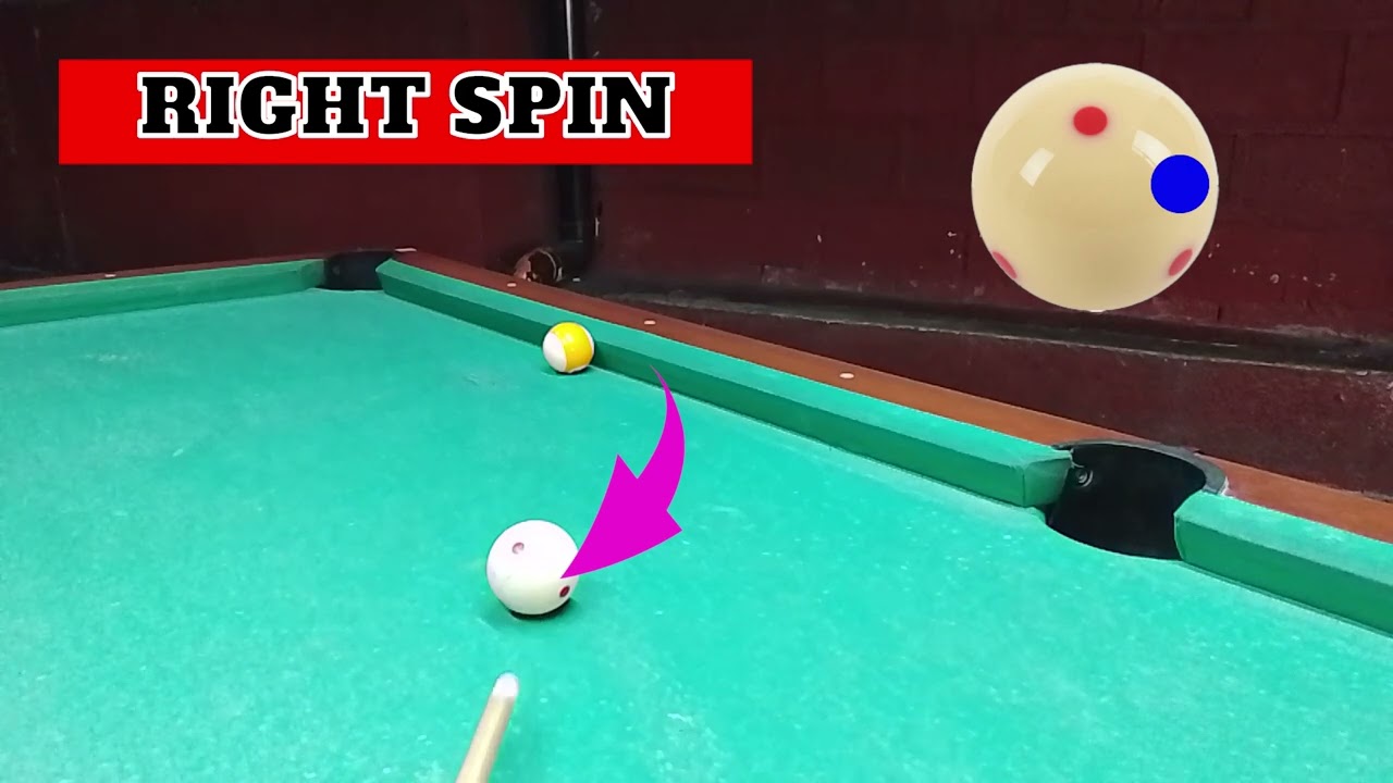 RAIL SHOTS IN BILLIARDS WITH SPIN 101#billiards #billiardstips #cuetips #trickshot