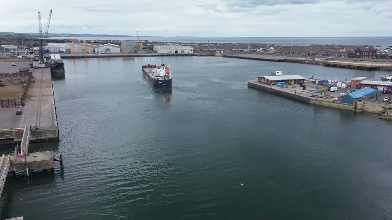 General Cargo Ship NICOLE Arriving in to the Port of Hartlepool on Sunday 21st July 2024