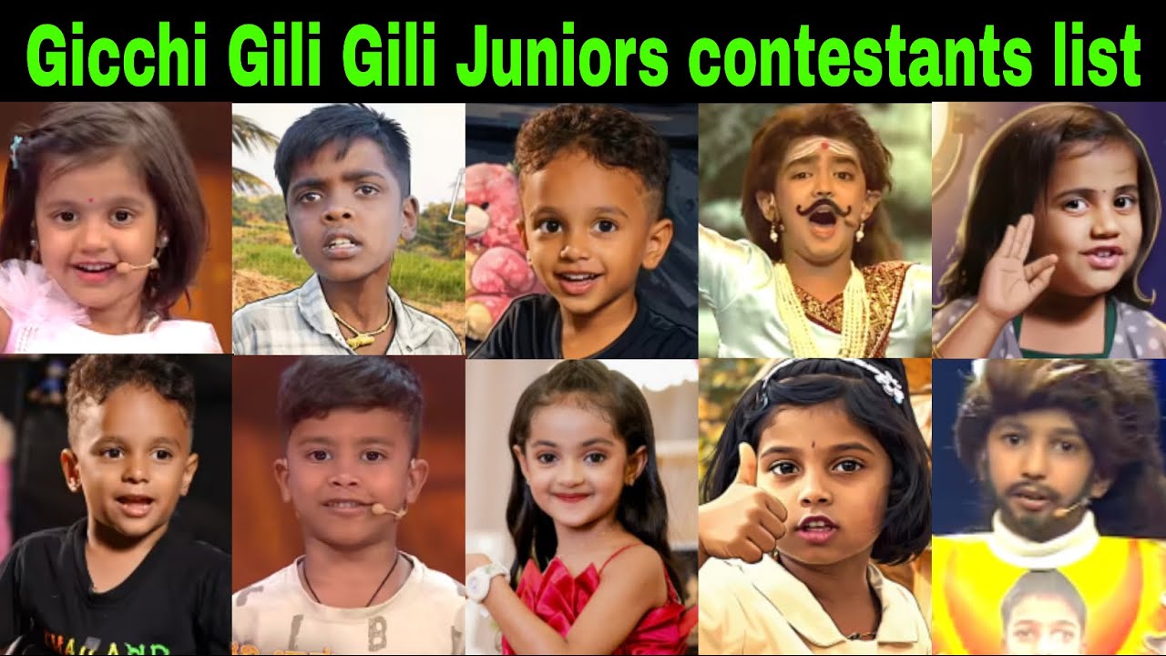Gicchi gili gili juniors reality show contestants  | Gicchi gili gili juniors Kannada show