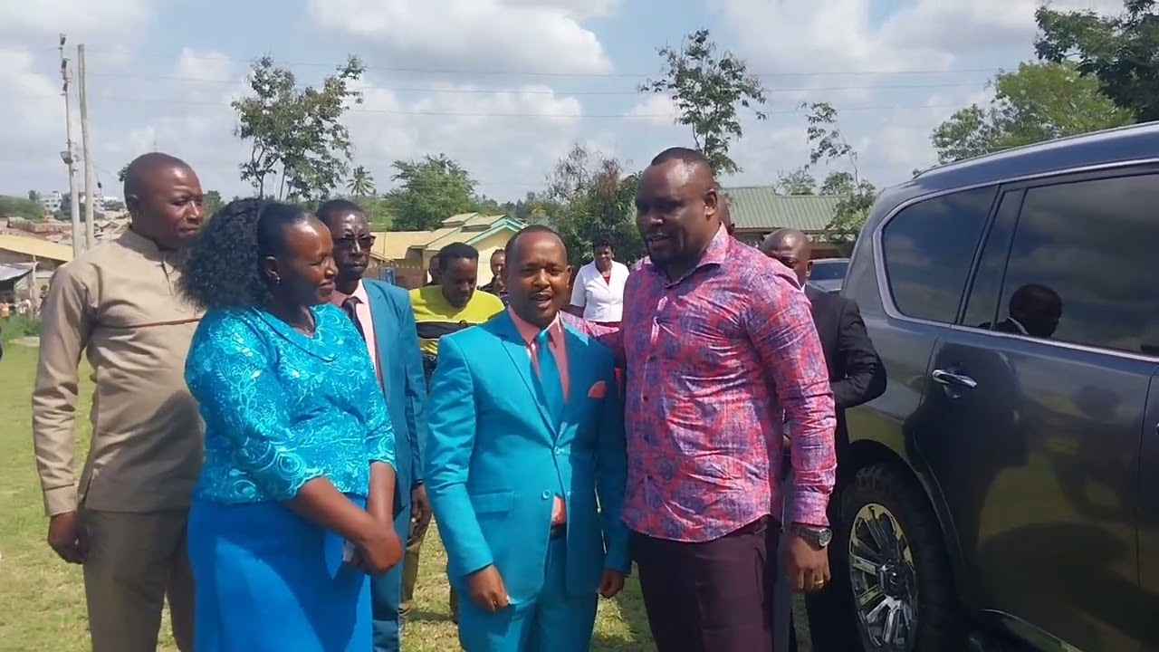 Bishop Wafula Arrives at SMC Mariakani for the first time