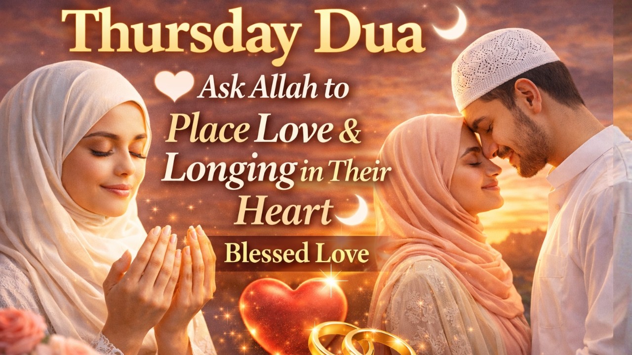 Thursday Ramadan Dua For Powerful Love 🤍 Ask Allah to Place Love & Longing in Their Heart