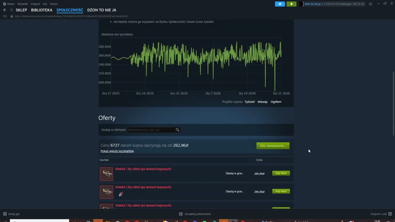 Co się szybciej sprzeda za tą samą cenę mw czy ft? (teoria tradingu na steam 2026)