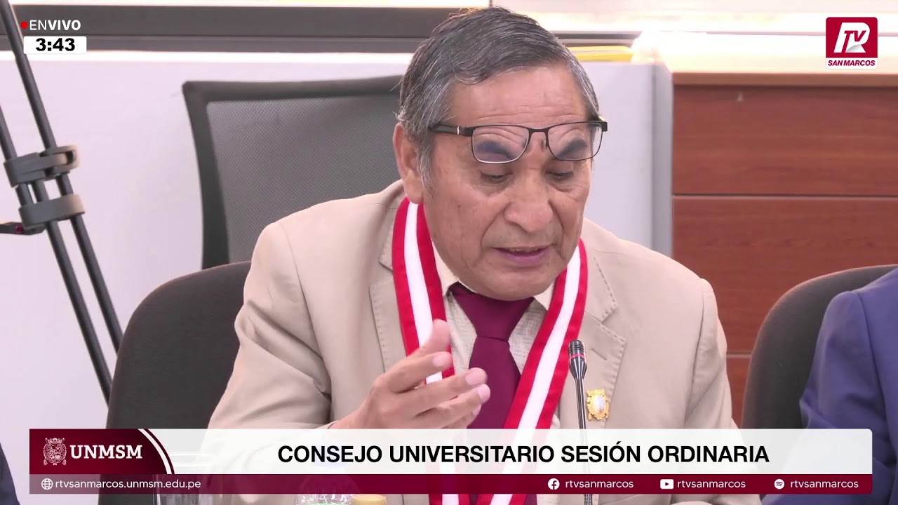 🔴#ENVIVO #UNMSM 02/02/2026 Consejo Universitario Sesión Ordinaria