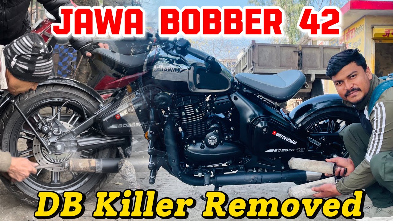DB killer Removed Jawa Bobber 42 | exhaust In Jawa Bobber | loud Sound #jawa42bobber #exhaust