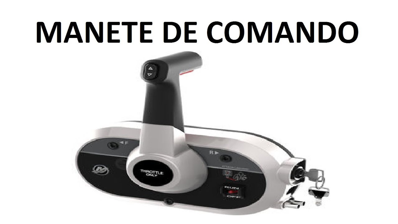 Manete de comando da lancha, como utilizar de modo fácil no melhor canal de náutica.