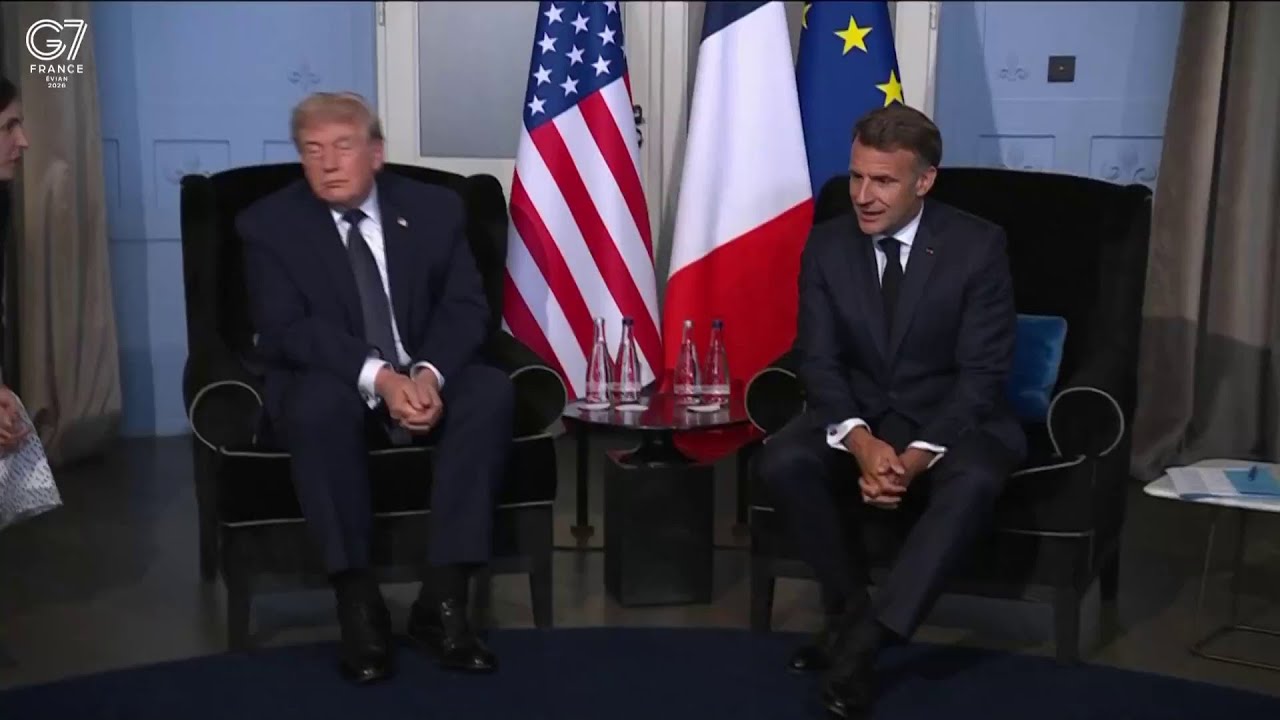 Дональд Трамп и Эмманюэль Макрон обсудили Иран, Россию, Ближний Восток и другие вопросы на встреч...