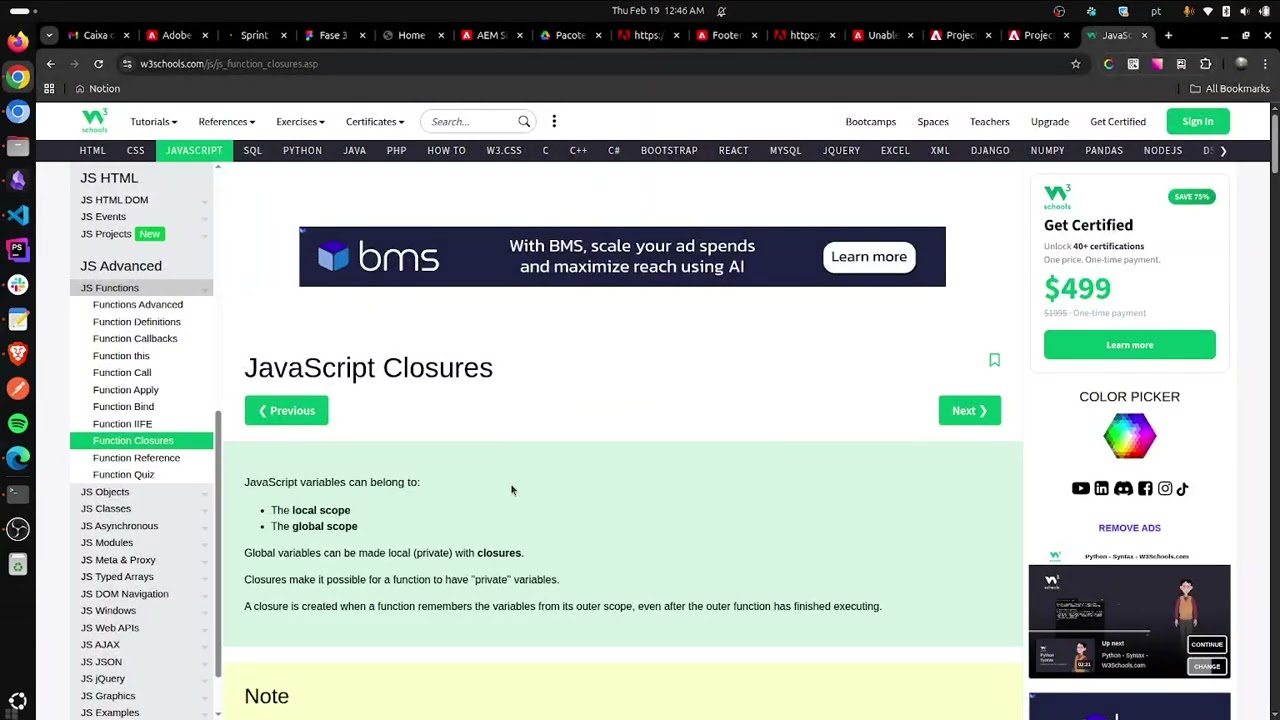 Javascript | Sobre Closures no Js