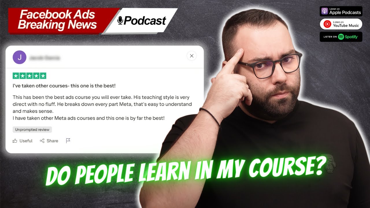 Podcast #136 - The Questions I See In My Facebook Ads Course!