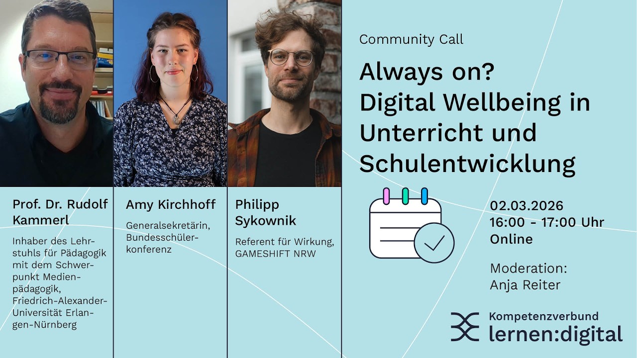 Community Call: Always on? Digital Wellbeing in Unterricht und Schulentwicklung