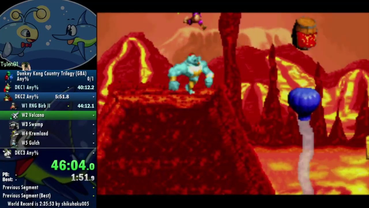 DKC2 GBA Any% in 55:45
