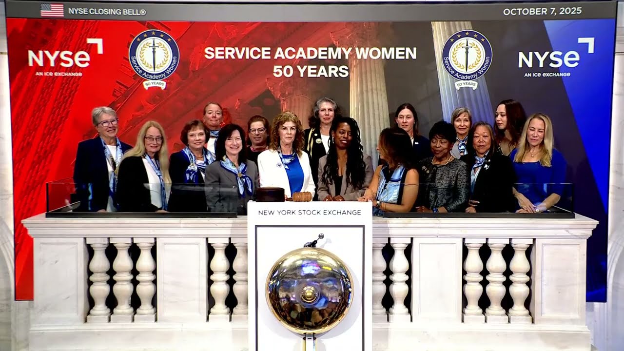 Service Academy Women Rings The Closing Bell&reg;