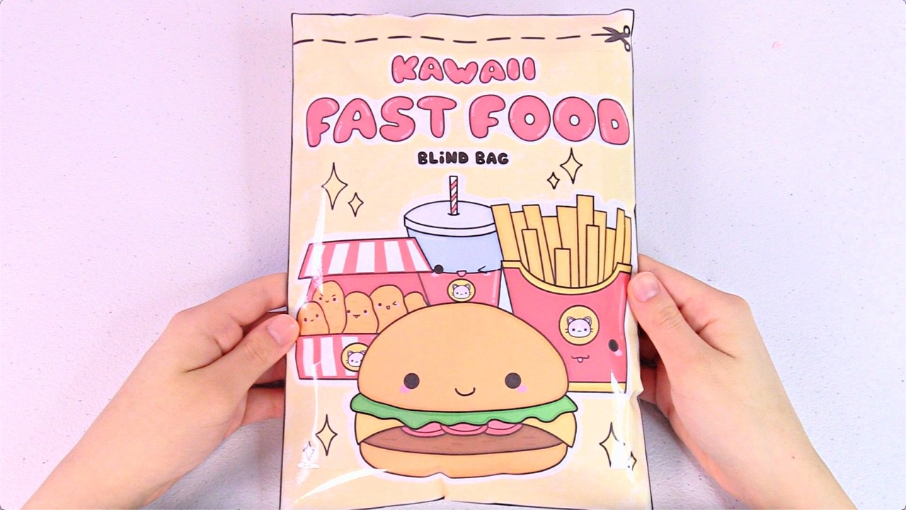 Kawaii Fast Food Blind Bag Paper DIY | ASMR