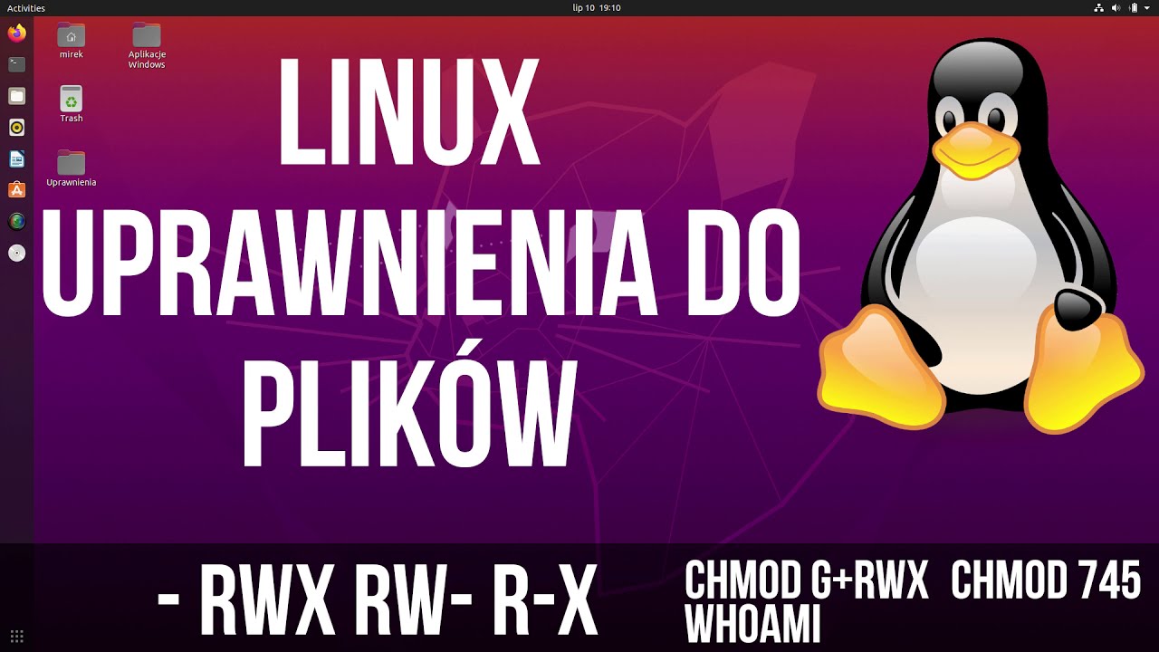 Linux - uprawnienia do plikow rwx rwxrwx - (chmod, whoami, sudo su, su -)