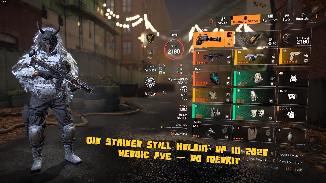 Division 2 Striker Build 2026 | Not OP but Still Works | Heroic PvE No Medkit