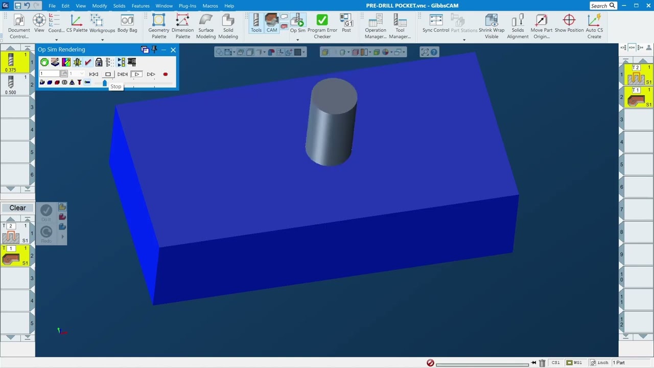 Tip and Trick Part 3 - PRE DRILL/PRE MILL FOR A POCKET