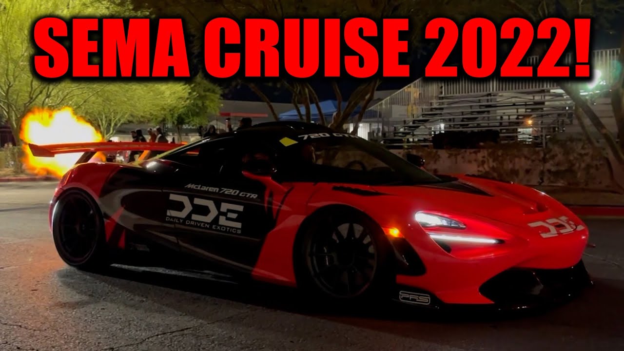 SEMA CRUISE 2023- HIGHLIGHTS OF THE BEST SEMA BUILDS ROLLING OUT OF THE SHOW IN LAS VEGAS!