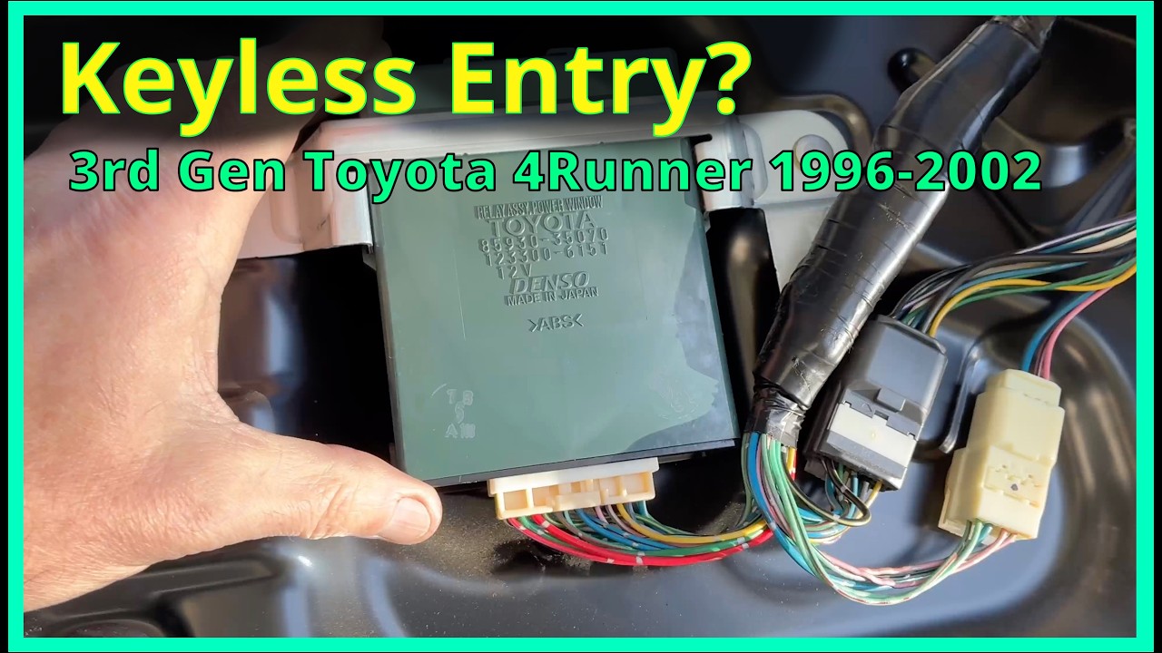 How to determine if your 3rd gen Toyota 4Runner has optional keyless entry installed or not