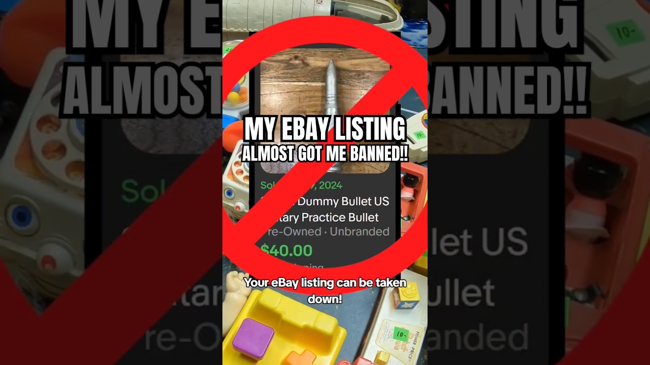 eBay Banned My Listing! Here's What Happened.. #estatesale #thrifting #ebayseller #antique #reseller