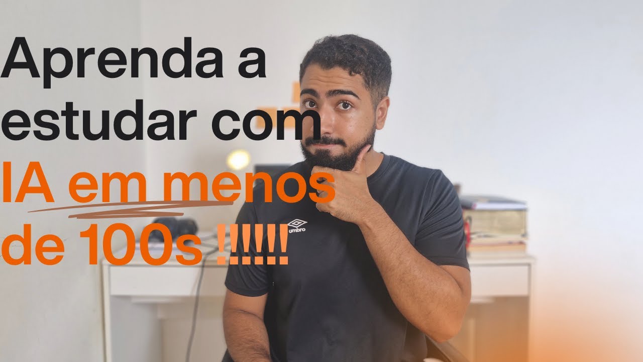 Aprenda a estudar com IA em menos de 100s, isso vai REVOLUCIONAR ser estudo!!!!!