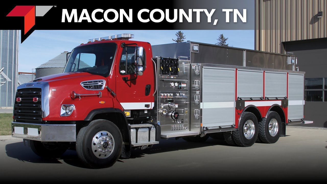 Macon County Fire Department Toyne Pumper Tanker/Tender Delivery Video