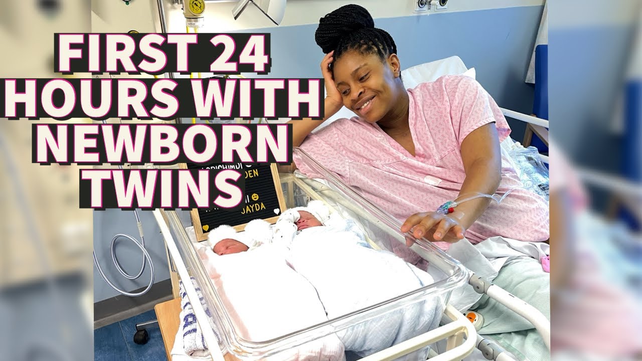 REALISTIC FIRST 24 HOURS WITH MY NEWBORN TWINS |HOW I FEEL AFTER BIRTHING TWINS|BREASTFEEDING ISSUES