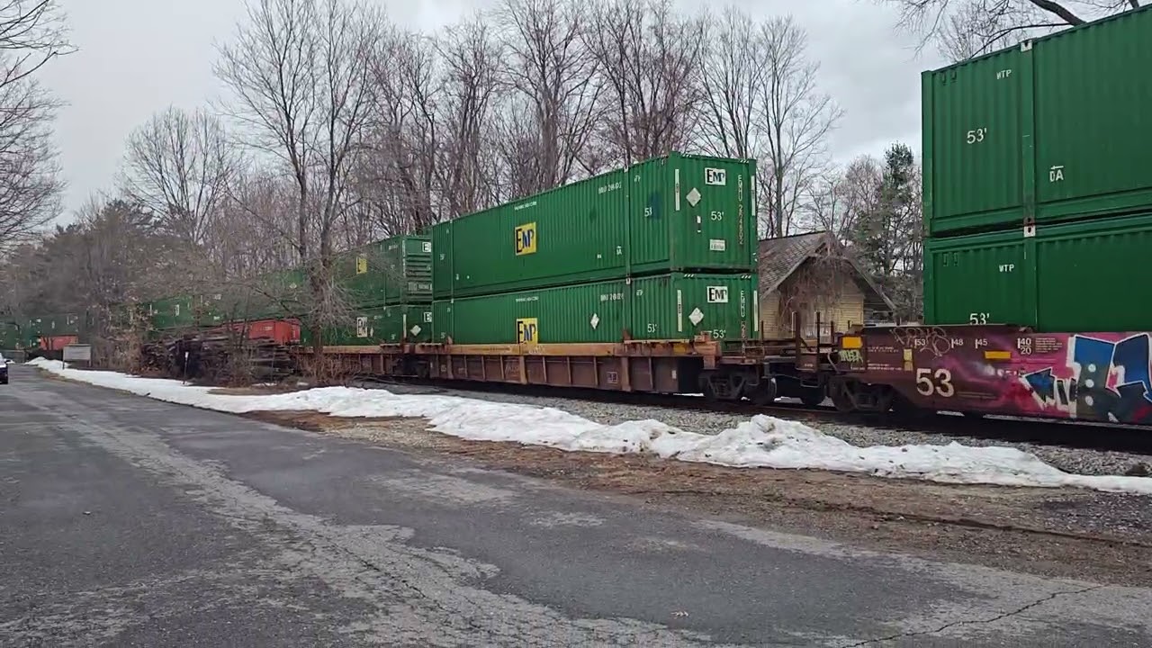 Norfolk Southern Z264 Freight Train Lancaster MA 