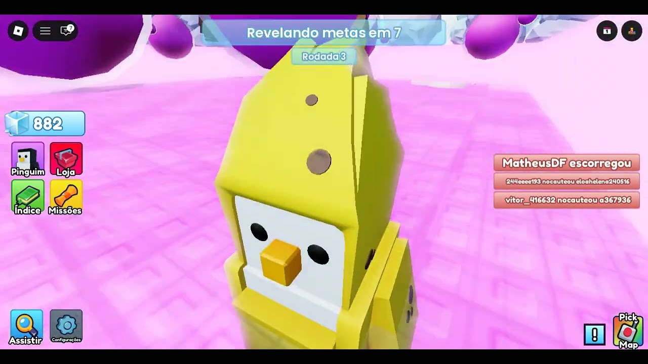 eu joguei o jogo do pinguem