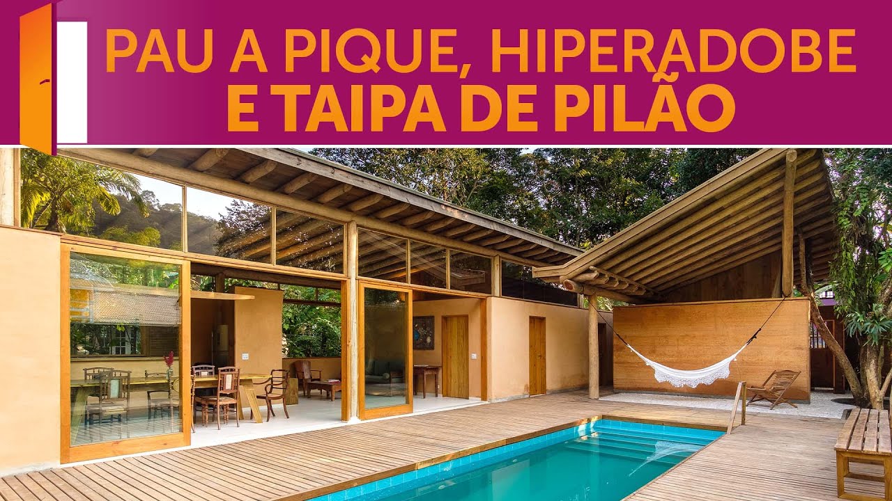 Casa de terra, entre as melhores do Brasil