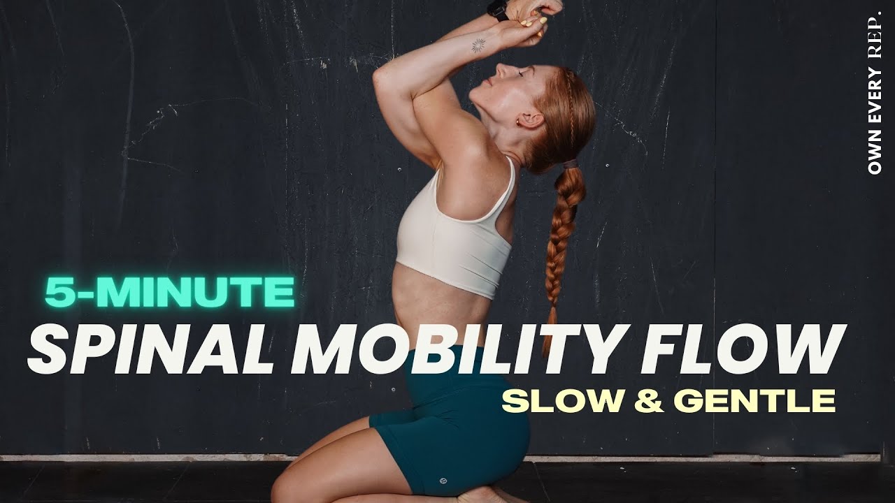 5 Min. Slow Spine Mobility Flow | Quick & Gentle Back Relief