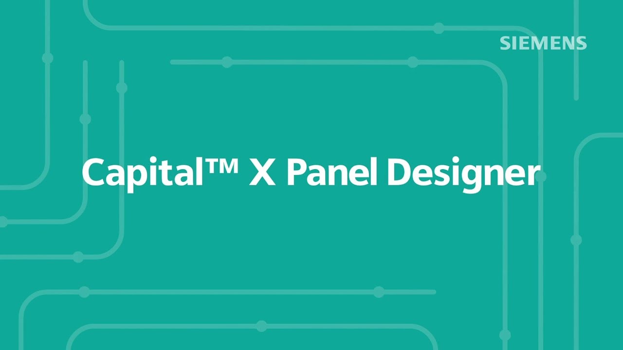 Capital X Panel Designer, Siemens' cloud-native electrical CAD software