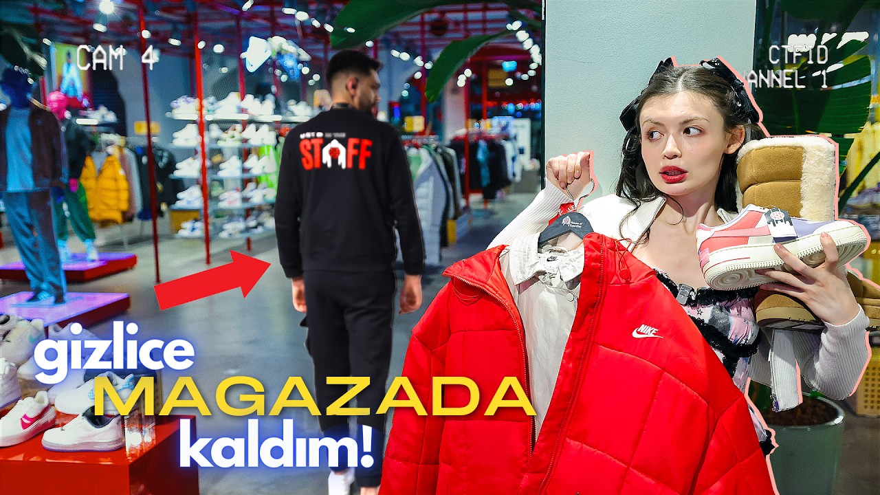 GECE GİZLİCE İKİ KATLI DEV MAĞAZADA KALDIM!