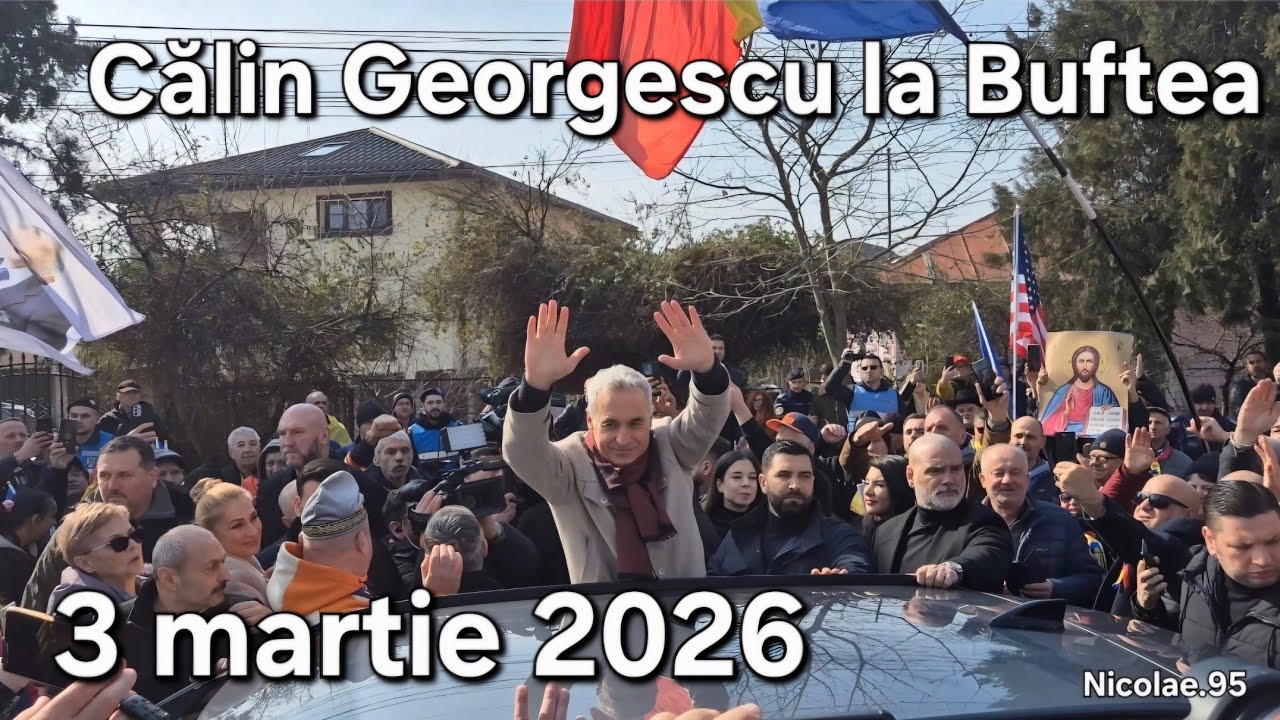 Călin Georgescu la Buftea 3 martie 2026 Alegerile anticipate, categoric NU. Ar fi o nouă escrocherie