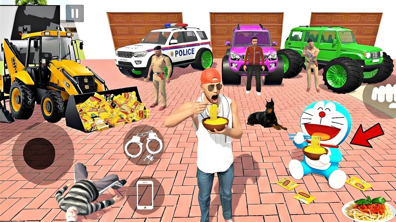 Franklin Ke Ghar Aaya Doraemon 💥😋 Indian Theft Auto Simulator 💥🤩 JCB Bhar Ke Maggie Khayi 💥😱