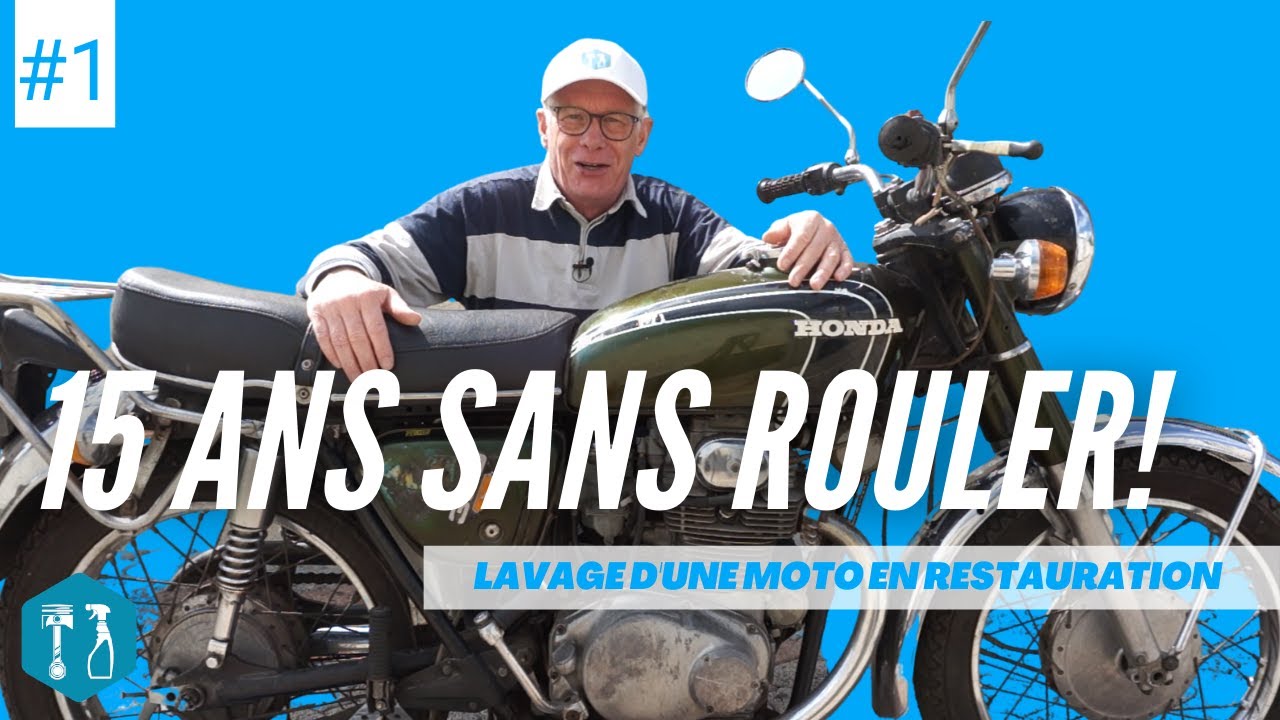 Lavage moto après 15 ans sans rouler Honda CB 350