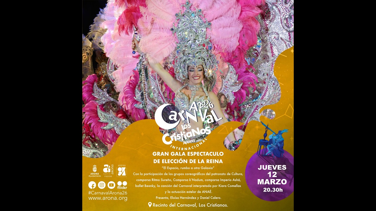 Gala de Elección de la Reina del Carnaval Arona 2026