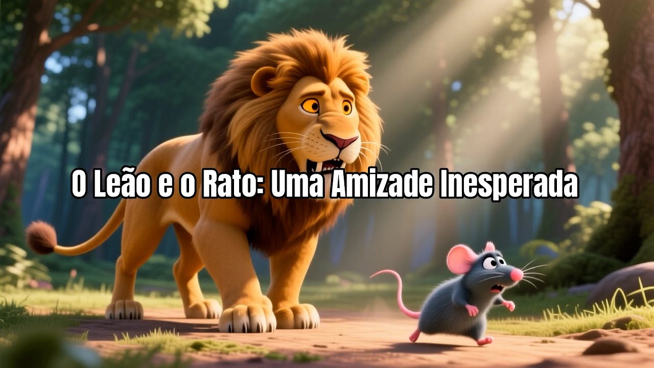 O Leao e o Rato Uma Amizade Inesperada - historia infantil