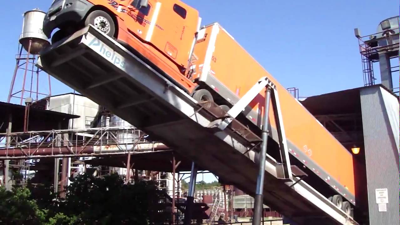 How to unload a big truck VERY quickly!