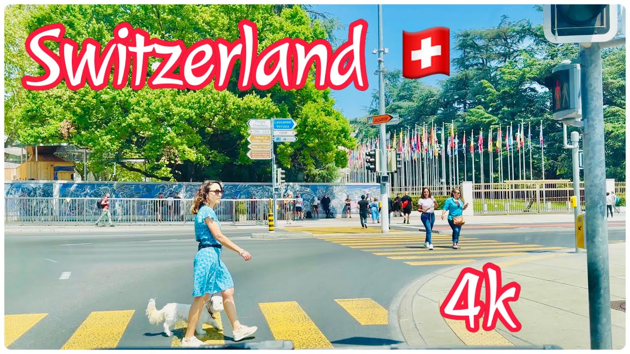 Driving in Switzerland, | Old University, UNO United Nations, | ￼Geneva, view amazing | RAC 🇨🇭#80#